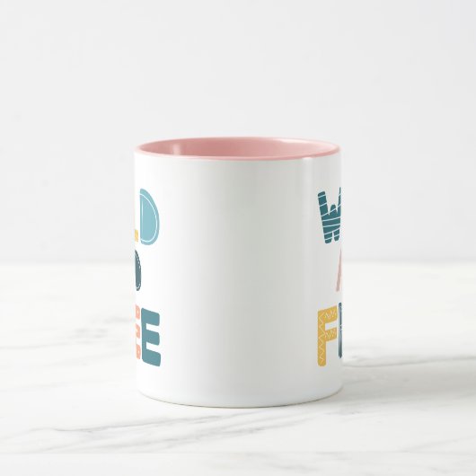 Wild en vrij mok (Midden)