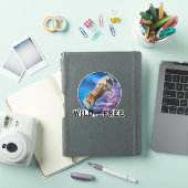 Wild en vrij - Mustang Sticker (iPad Cover)