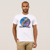 Wild en vrij - Mustang T-shirt (Voorkant volledig)