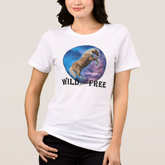 Wild en vrij - Mustang Tri-Blend Shirt