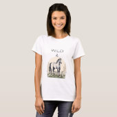 Wild en vrij paard T-Shirt (Voorkant volledig)