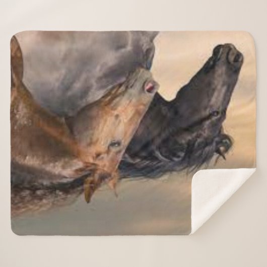 Wild en vrij sherpa deken (Voorkant (horizontaal))