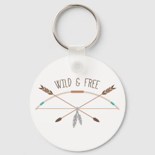 Wild en vrij sleutelhanger