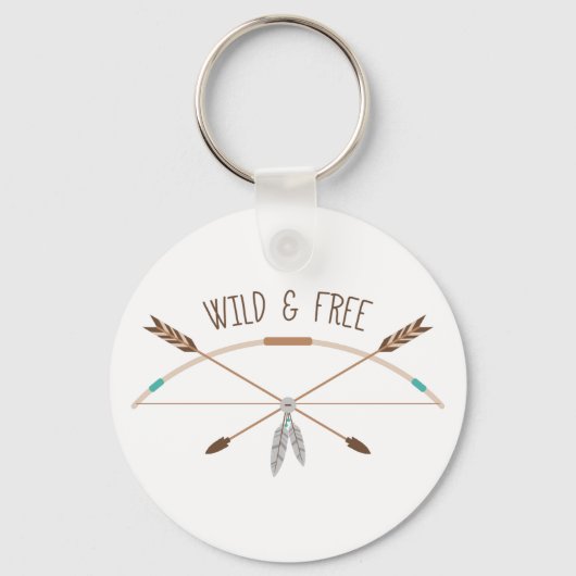 Wild en vrij sleutelhanger (Voorkant)