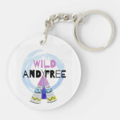 Wild en vrij sleutelhanger (Achterkant)
