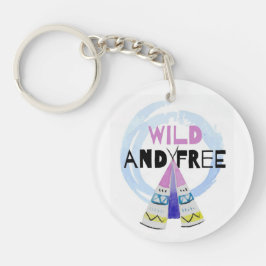 Wild en vrij sleutelhanger