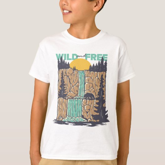 Wild en vrij t-shirt (Voorkant)