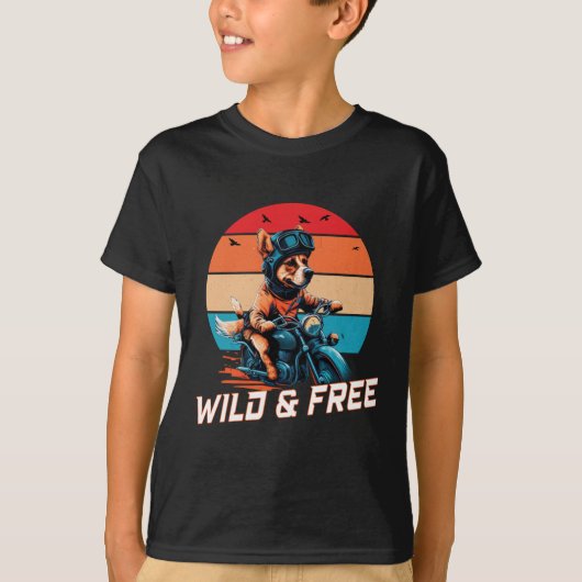 Wild en vrij t-shirt (Voorkant)