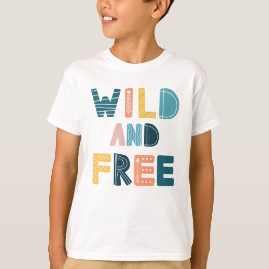 Wild en vrij t-shirt (Voorkant)