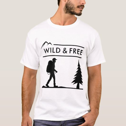 Wild en vrij t-shirt (Voorkant)