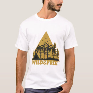 Wild en vrij t-shirt