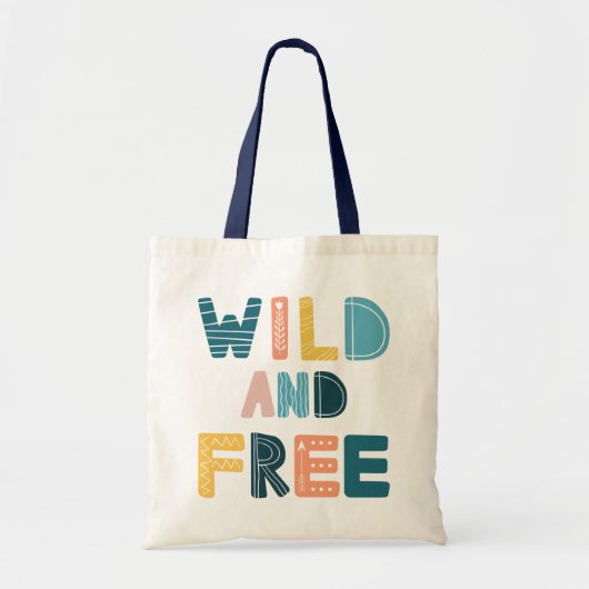 Wild en vrij tote bag (Voorkant)