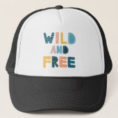 Wild en vrij trucker pet (Voorkant)