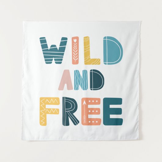 Wild en Vrij Wandkleed (Voorkant)