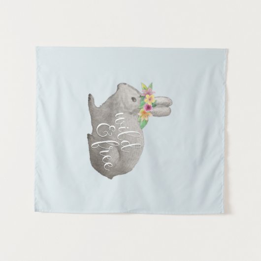 Wild en vrij wandkleed (Voorkant (horizontaal))