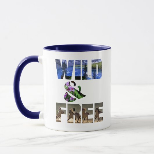 Wild en vrij | Wild + Vrij | Wilde vrije koersen Mok (Links)