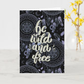 Wild en vrij zijn kaart (Gele Bloem)