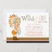 Wild en Vrije Jongens Tribale Boho Baby Shower Kaart (Voorkant)