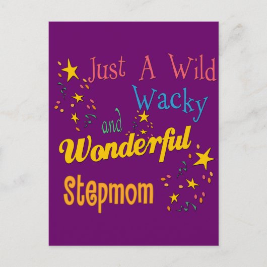 Wild en Wacky Stepmama Briefkaart (Voorkant)