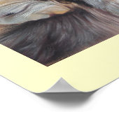 wild en zonsonderend afbeelding van de grijze wolf poster (Hoek)