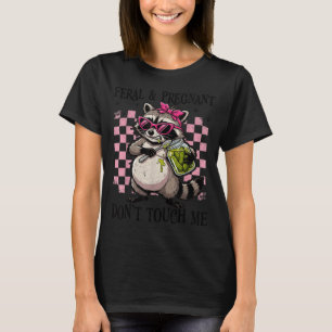Wild en zwanger, niet aanraken, grappige zwangersc t-shirt