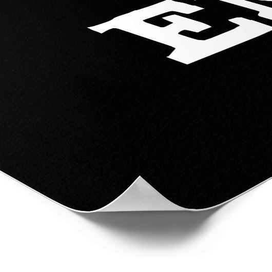 Wild Enamel Funny Wild Animal Tooth Pun Dark BG Poster (Hoek)