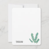 Wild Eucalyptus Vrijgezellenfeest Kaart (Achterkant)