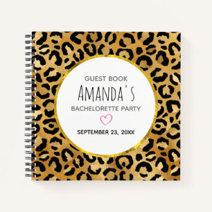Wild & Exotic Leopard Print Patroon Gastenboek Notitieboek