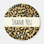 Wild & Exotic Leopard Print Patroon Hartelijk dank Magneet (Voorkant)