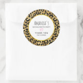 Wild & Exotic Leopard Print Pattern Bachelorette Ronde Sticker (Tas)