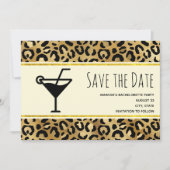 Wild & Exotic Leopard Print Pattern Bachelorette Save The Date (Voorkant)
