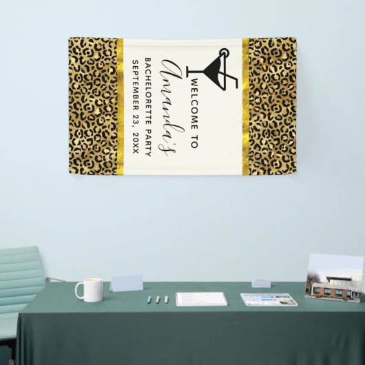 Wild & Exotic Leopard Print Pattern Bachelorette Spandoek (Beurs)