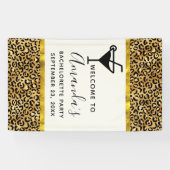 Wild & Exotic Leopard Print Pattern Bachelorette Spandoek (Horizontaal)