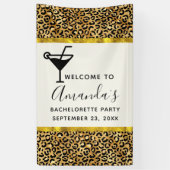 Wild & Exotic Leopard Print Pattern Bachelorette Spandoek (Verticaal)