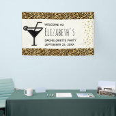 Wild & Exotische Leopard Print Patroon Bachelorett Spandoek (Beurs)