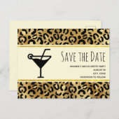 Wild & Exotische Leopard Print Patroon Bachelorett Uitnodiging Briefkaart (Voorkant / Achterkant)