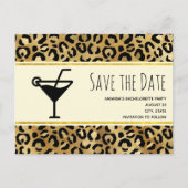 Wild & Exotische Leopard Print Patroon Bachelorett Uitnodiging Briefkaart (Voorkant)