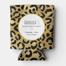 Wild & Exotische Leopard Print Patroon Bachleorett Blikjeskoeler