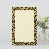 Wild & exotische luipaard print patroon briefpapie briefpapier (Staand voorkant)