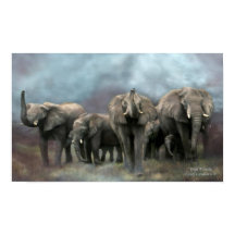 Wild Family Art Poster/Print