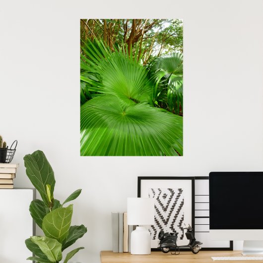 Wild Fan Palms Poster (Thuiskantoor)