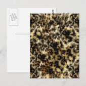 Wild Faux-fourleopardstijl Camo-afdrukken Briefkaart (Voorkant / Achterkant)