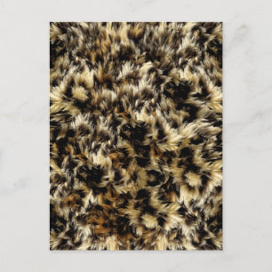 Wild Faux-fourleopardstijl Camo-afdrukken Briefkaart