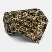 Wild Faux-fourleopardstijl Camo-afdrukken Stropdas (Opgerold)