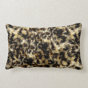Wild Faux Fur Leopard Style Camo Decor Kussen