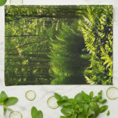 Wild Fern Abstract Theedoek (Gevouwen)