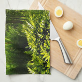 Wild Fern Abstract Theedoek (Quarter Fold)