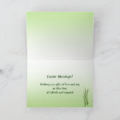 Wild Fern Abstracte Pasen Feestdagen Kaart (Binnen)