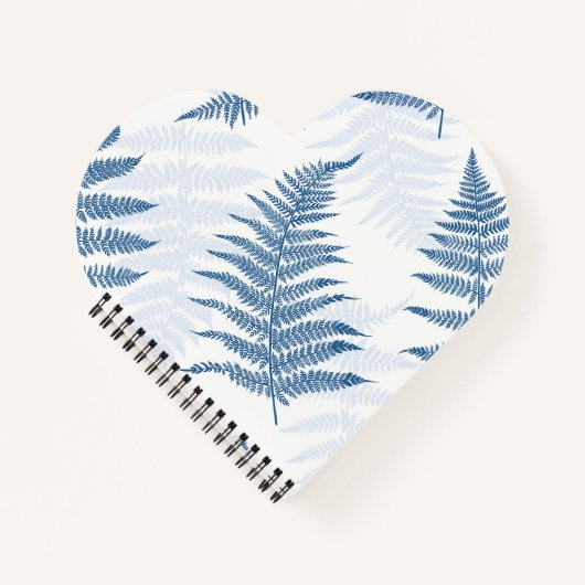 Wild Ferns Blue Notitieboek (Voorkant)