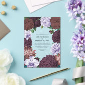 Wild Fig, Cocoa Rose & Soft Lavender Wedding Acryl Uitnodigingen (Insitu (Huwelijk))